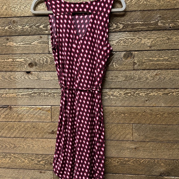 Banana Republic Sleeveless Belted Print Dress - Size Small - Picture 2 of 6